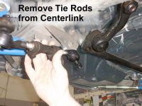 Remove Tie Rods from Centerlink