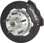 Solid rotor with black caliper